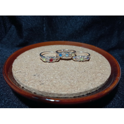 AS2102 - Cincin Rose Gold 3 Diamond