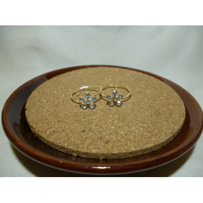 AS2109 - Cincin Rose Gold Flower Big 