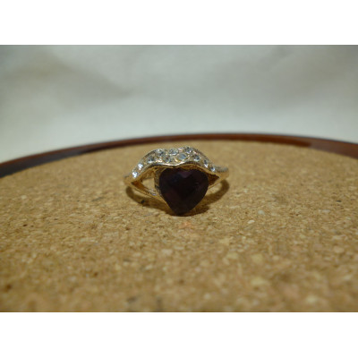AS2123 - Cincin Rose Gold Purple Love