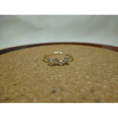 AS2125 - Cincin Rose Gold Zig Zag