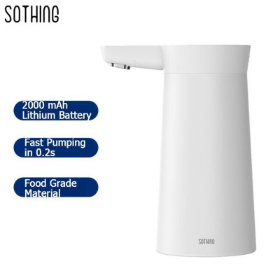 PJ2005 - XIAOMI SOTHING DISPENSER POMPA GALON OTOMATIS DENGAN BATERAI 2000MAH - WHITE