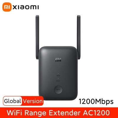 PJ2021 - XIAOMI WIFI REPEATER 5GHz WIFI RANGE EXTENDER 1200MBPS AC1200 BLACK