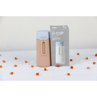TD2010 - Botol Minum Vacuum U-Cup Yanben Small Peach (180 ml)