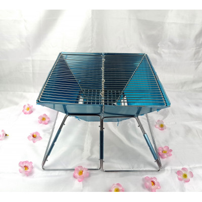 TD2058 - Tempat Panggang Lipat Stainless Steel BBQ Combined Serbaguna