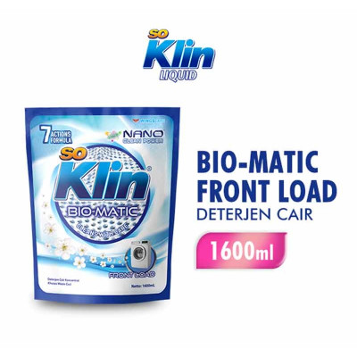 AP2002 - So Klin Bio Matic Front Load Liquid Detergent (Blue) Pouch 1.6 Liter 