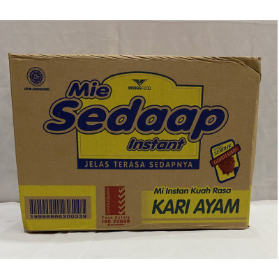 OR2008 - Mie Instan Sedap Kari (1 kotak = 40 bungkus)