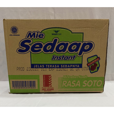 OR2009 - Mie Instan Sedap Soto (1 kotak = 40 bungkus)
