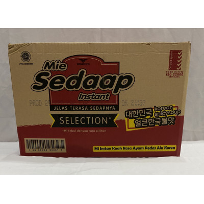 OR2012 - Mie Instan Sedap Selection Kuah (1 kotak = 40 bungkus) 