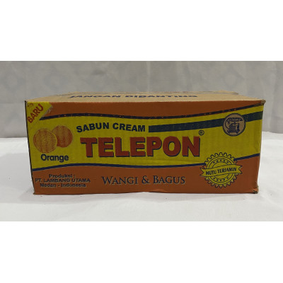 OR2072 - Sabun Telepon Cream Orange (1 kotak = 20 bungkus) 