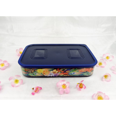 TP2021 - Tupperware Kotak Makan Biru Tua Bulu