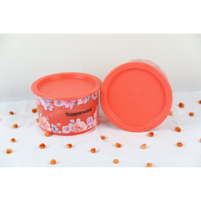 TP2036 - Tupperware Bulat Pendek Flower