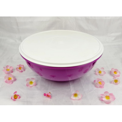 TP2049 - Tupperware Bulat Ungu Tua