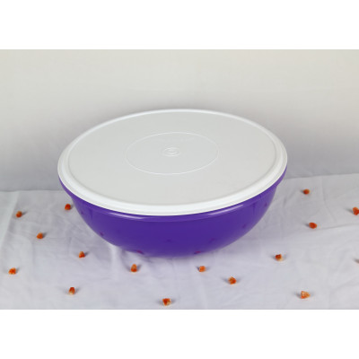 TP2052 - Tupperware Bulat Ungu Transparan