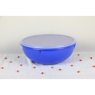 TP2053 - Tupperware Bulat Biru Tua 