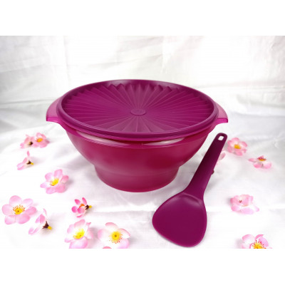 TP2094 - Tupperwere Toples Sayur Warna Ungu Bulat 