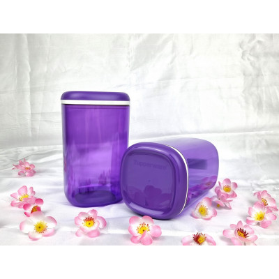 TP2100 - Tupperwere Toples Persegi Ungu Sedang 