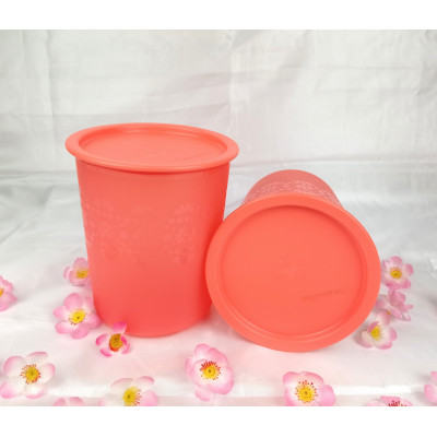 TP2105 - Tupperwere Bulat Merah Polos Medium 